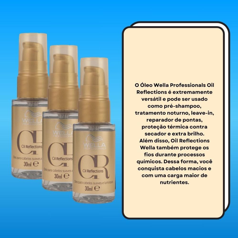 Wella Oil Reflections - Kit 3 Óleos Capilares - 30ml cada — imagem 3 | Farmácia Resyla