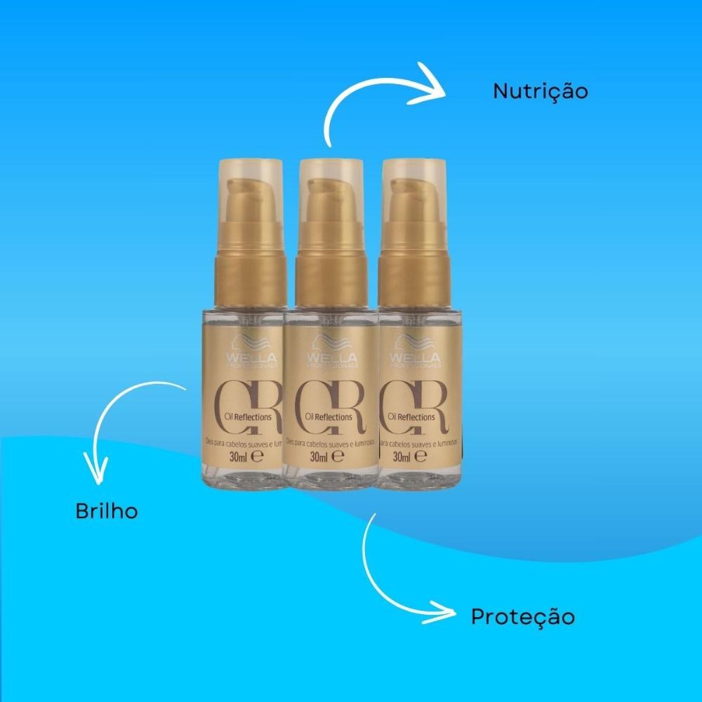 Wella Oil Reflections - Kit 3 Óleos Capilares - 30ml cada — imagem 4 | Farmácia Resyla