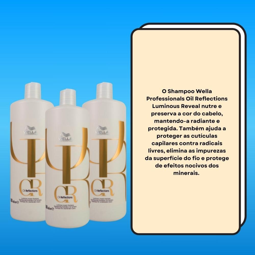 Wella Professionals Oil Reflections Kit 3 Shampoo 1000ml — imagem 3 | Farmácia Resyla