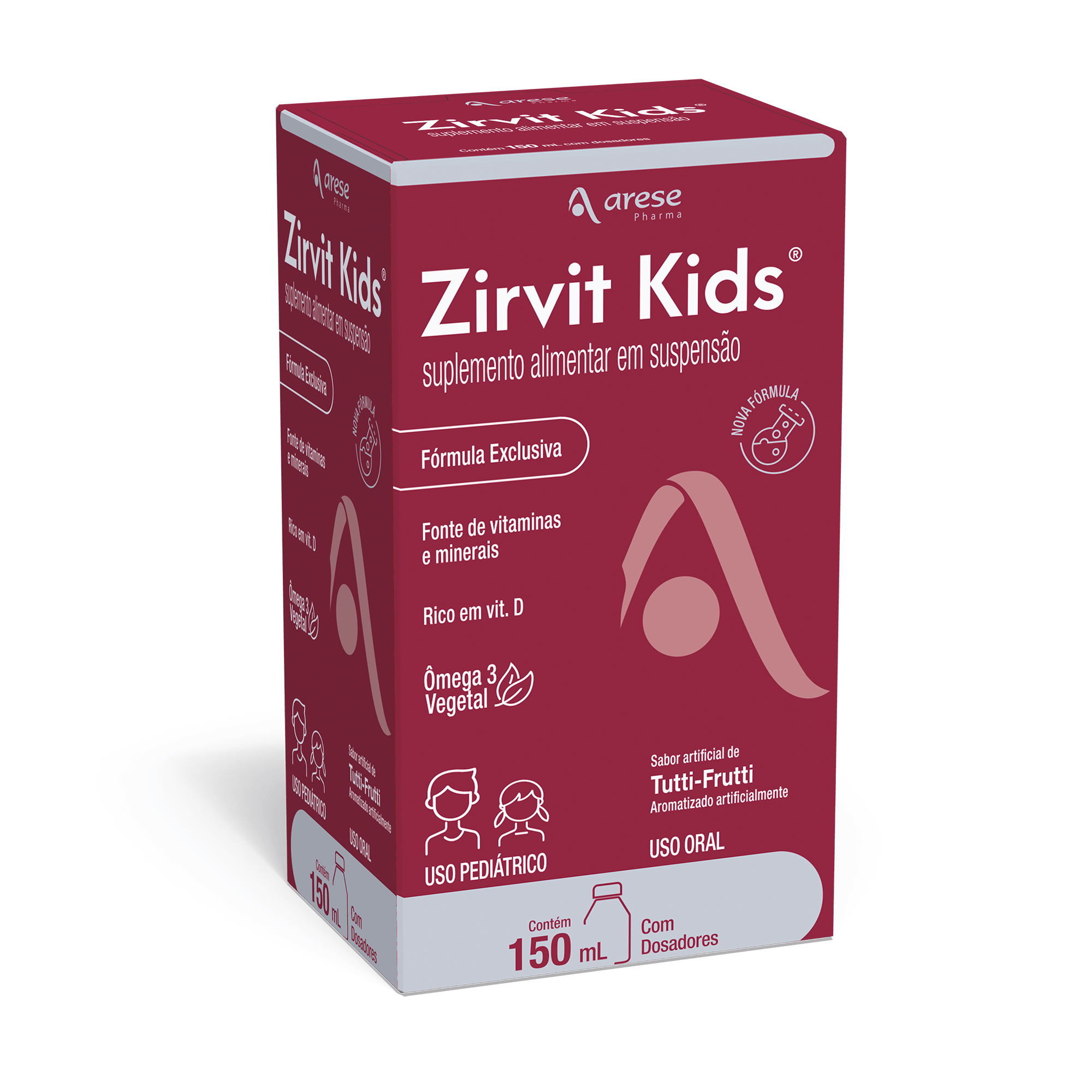 Zirvit Kids Sabor Tutti-Frutti Suspensão Oral 150ml — Zirvit | Farmácia Resyla